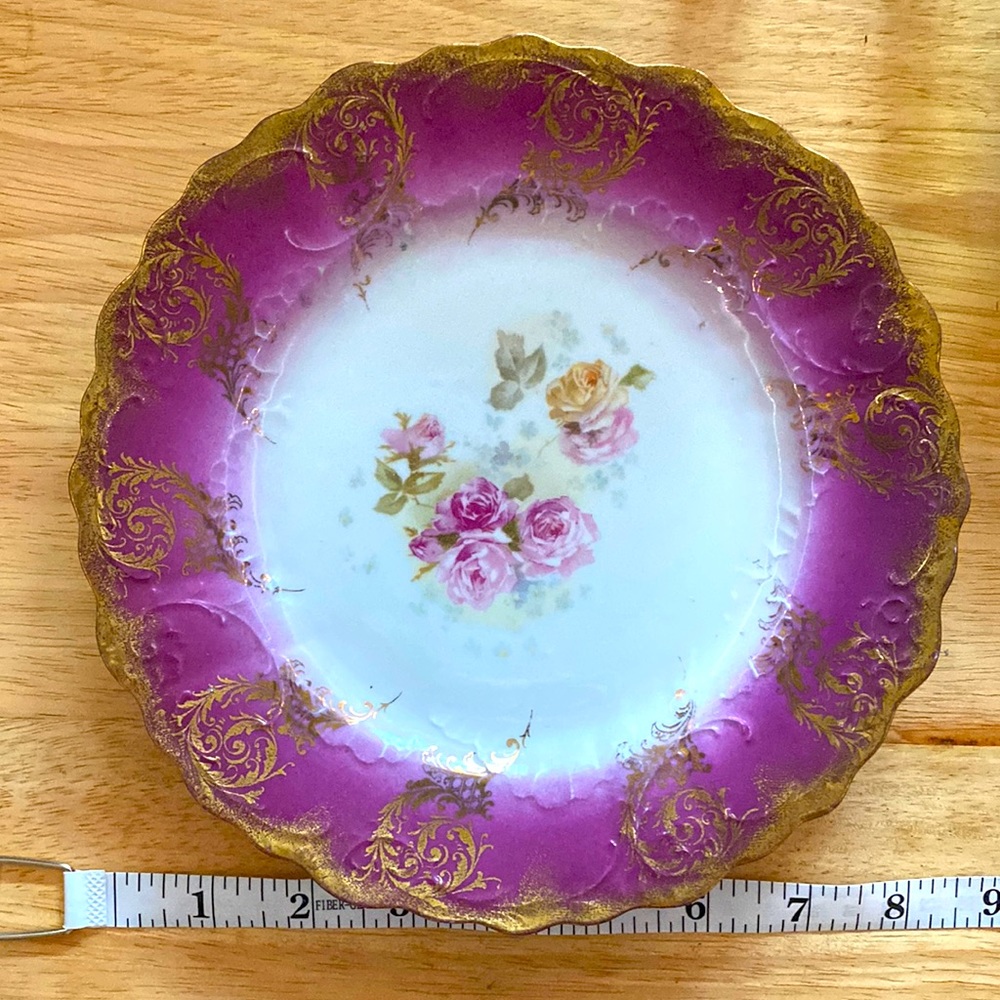 Antique Bone China plates - Set of 4 from Royal Saxe Germany